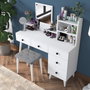 Hanah Home BJ101 - 2294 Mesa de Maquillaje Blanca